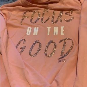 Pink message sweater